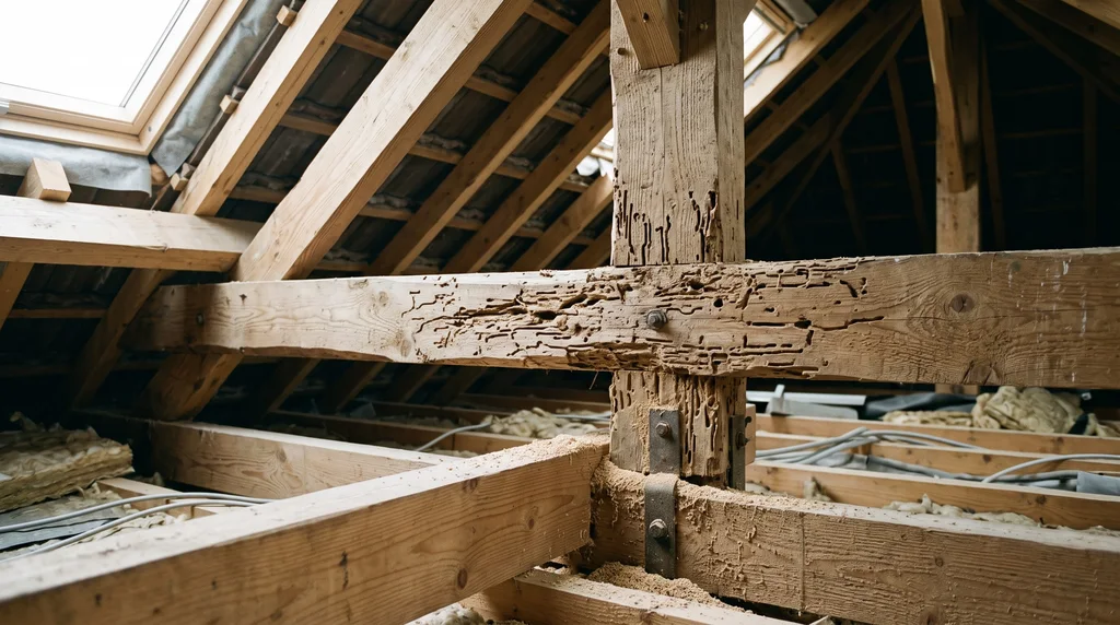 Bois de structure et charpente — sondage des bois — Termites à La Roche-sur-Yon
